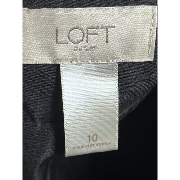 Loft Chic Animal Print Skirt 10 Black Tweed Indie Hippie Edgy Urban Western 80s - Picture 2 of 10